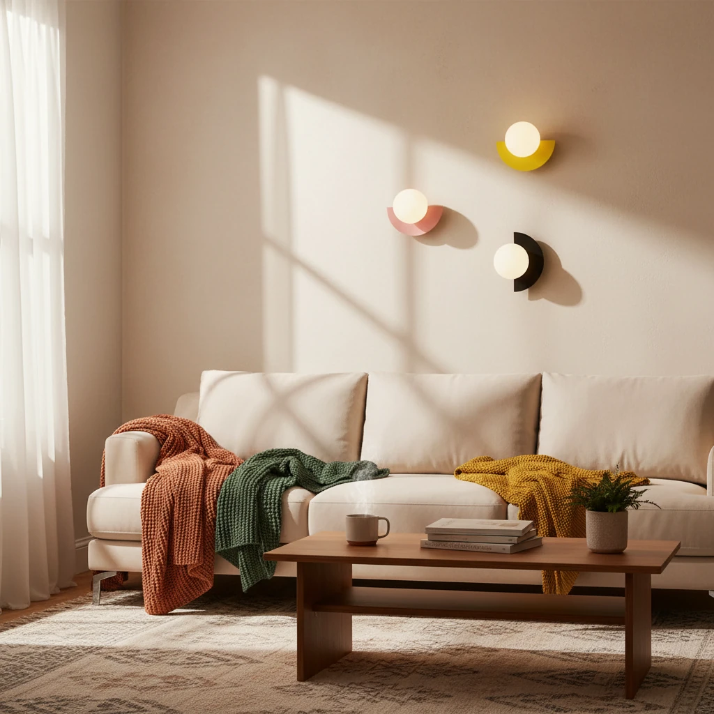 Escena de estilo de vida con montaje empotrado de porcelana