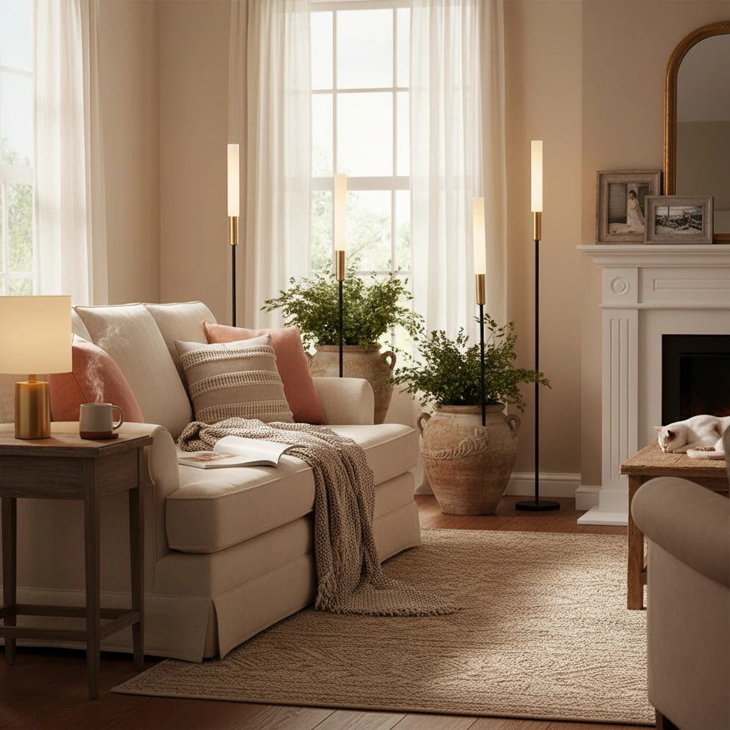 Porseleinen inbouw lifestyle-scène