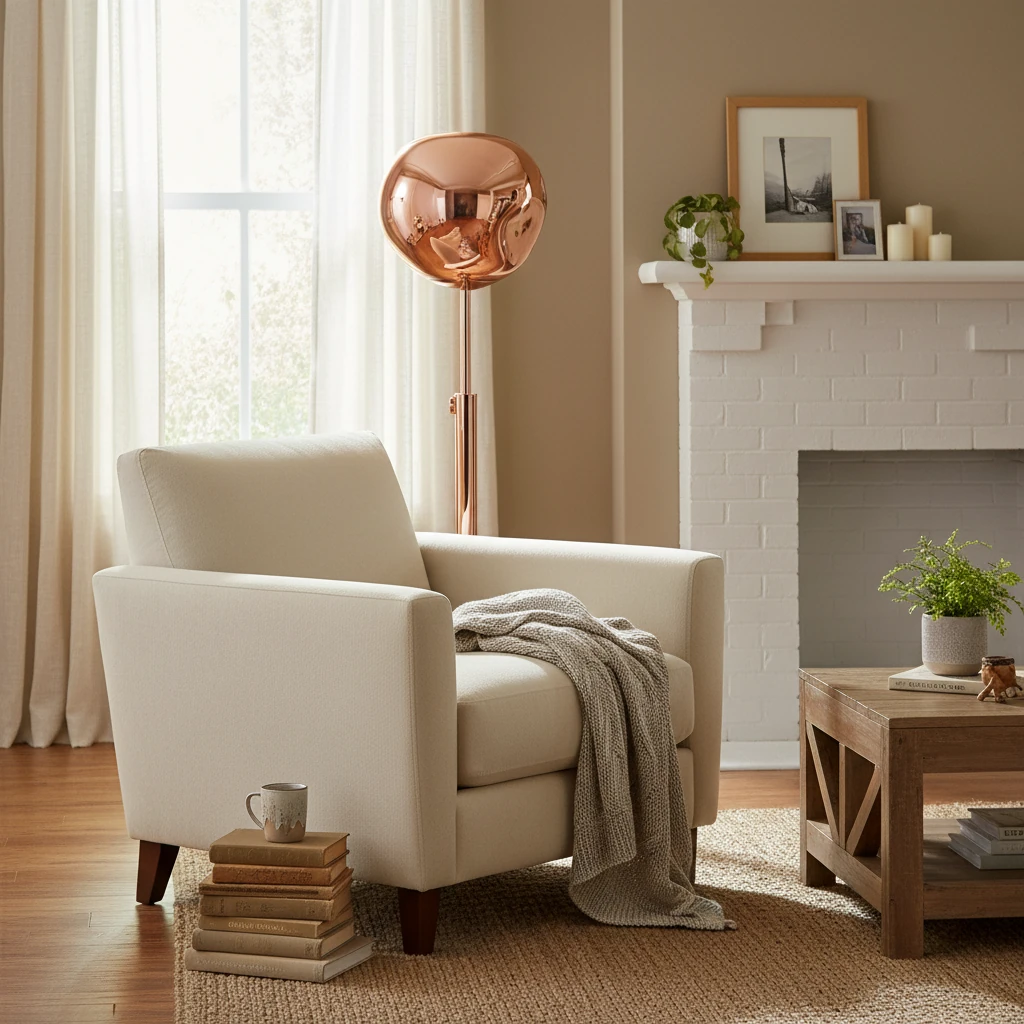 Porseleinen inbouw lifestyle-scène