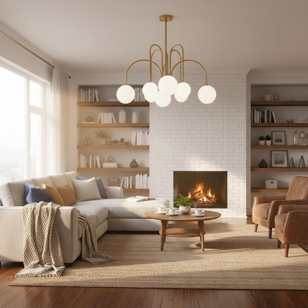 Porseleinen inbouw lifestyle-scène