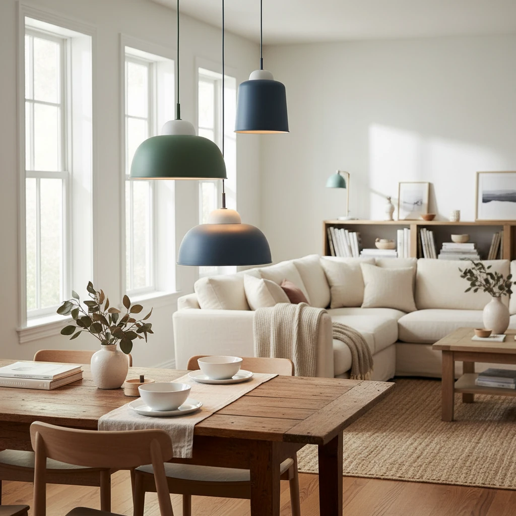 Porcelain flush mount lifestyle scene