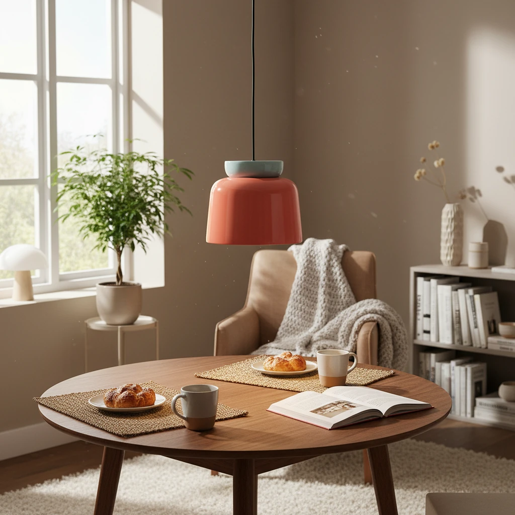 Porcelain flush mount lifestyle scene