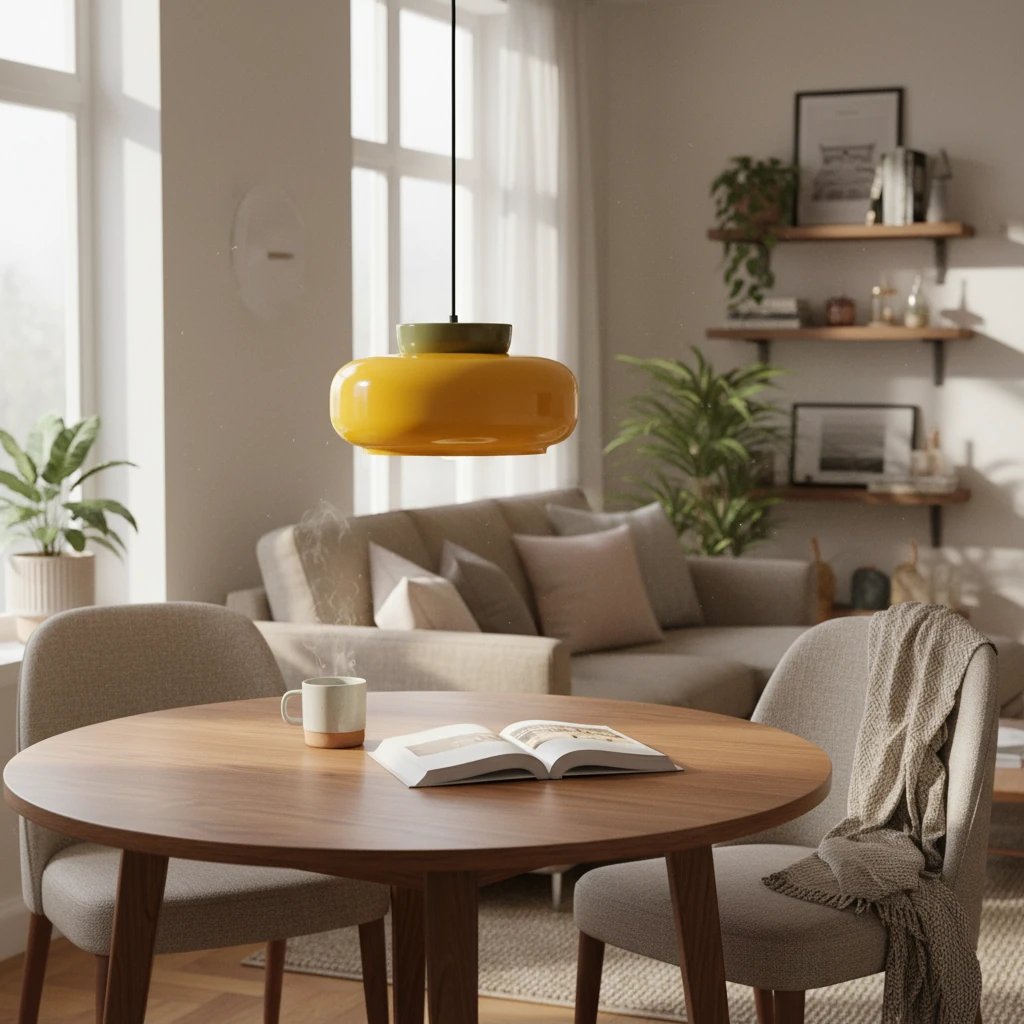 Porcelain flush mount lifestyle scene