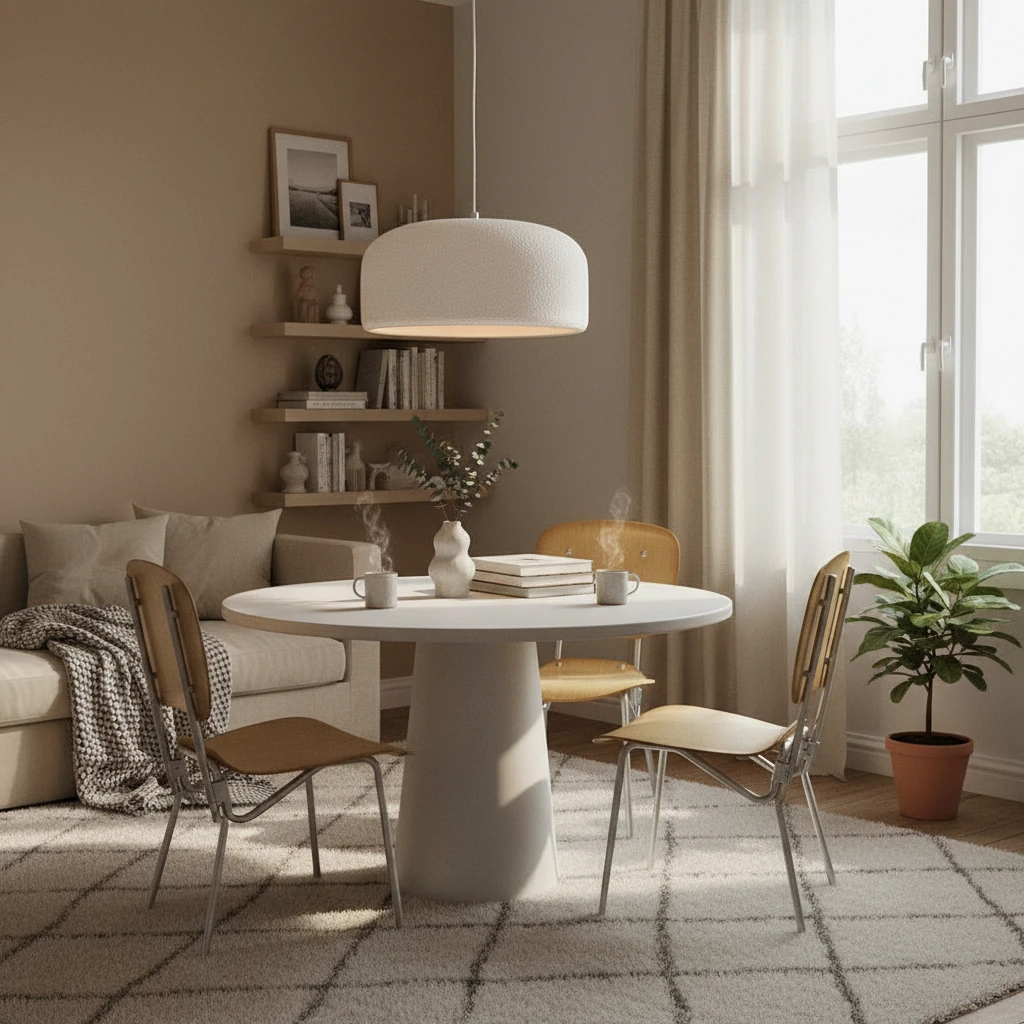 Porseleinen inbouw lifestyle-scène