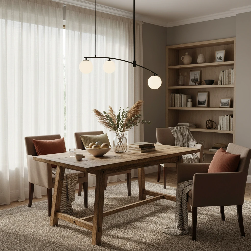 Scène de style de vie avec montage encastré en porcelaine