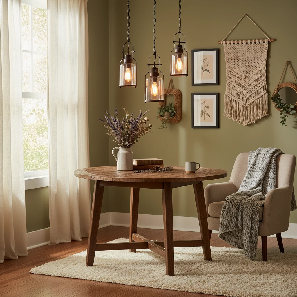 Porcelain flush mount lifestyle scene