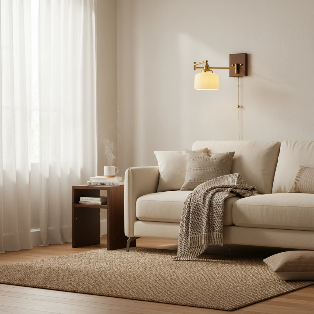Porcelain flush mount lifestyle scene