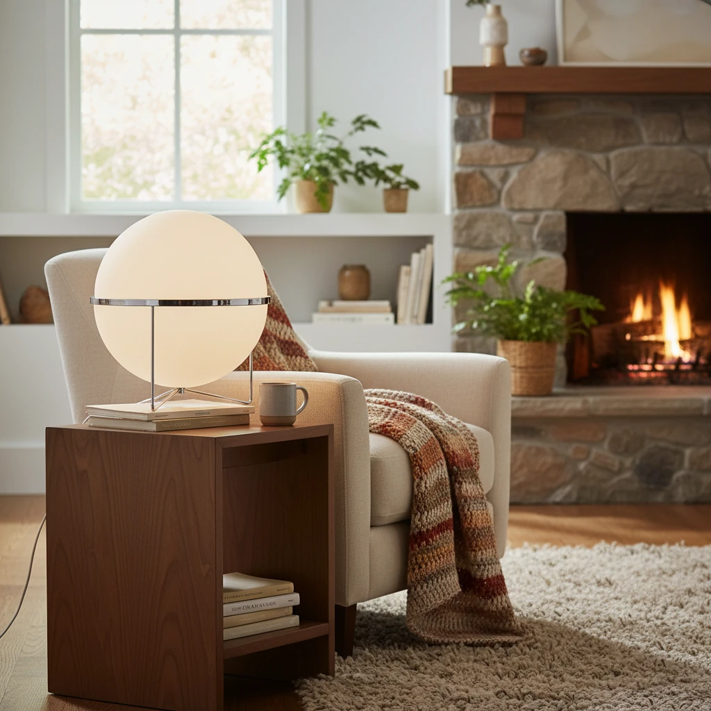 Porcelain flush mount lifestyle scene