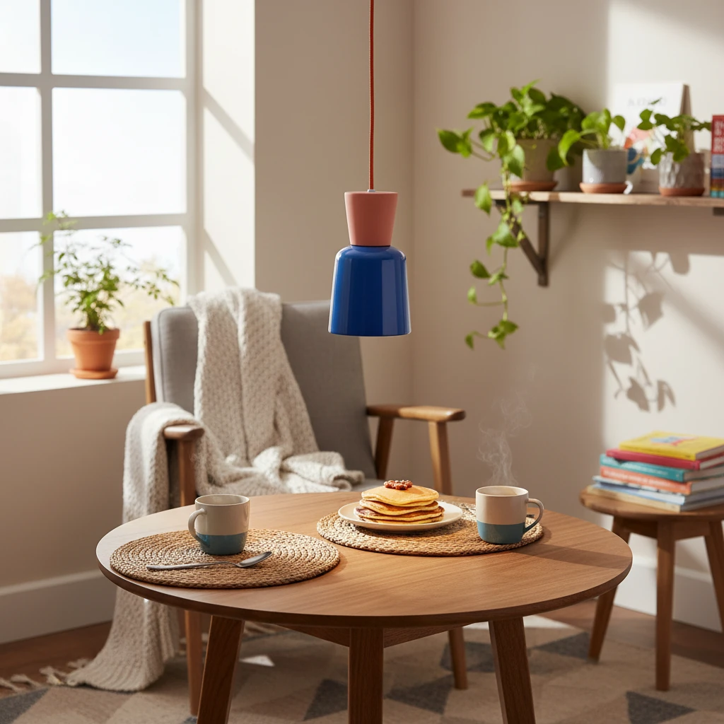 Porcelain flush mount lifestyle scene