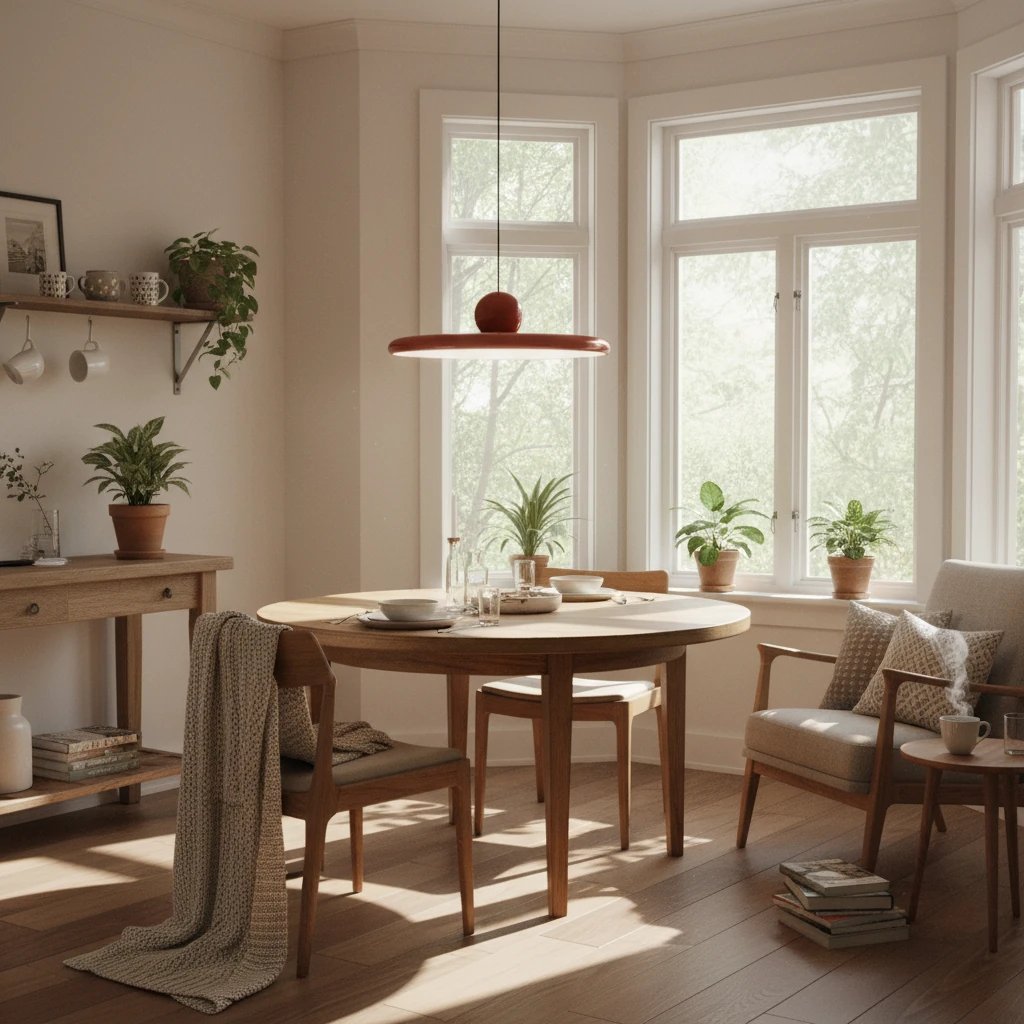 Porseleinen inbouw lifestyle-scène