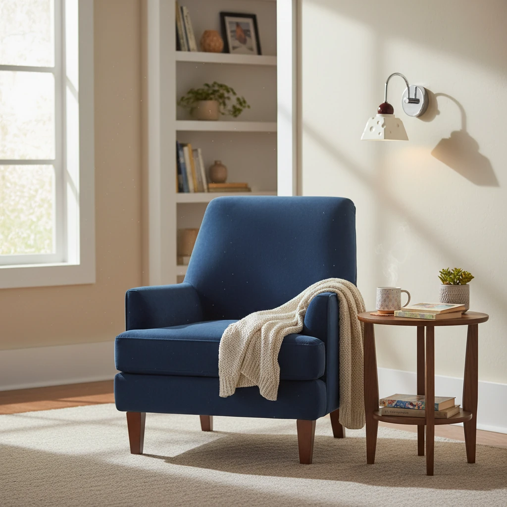 Porcelain flush mount lifestyle scene