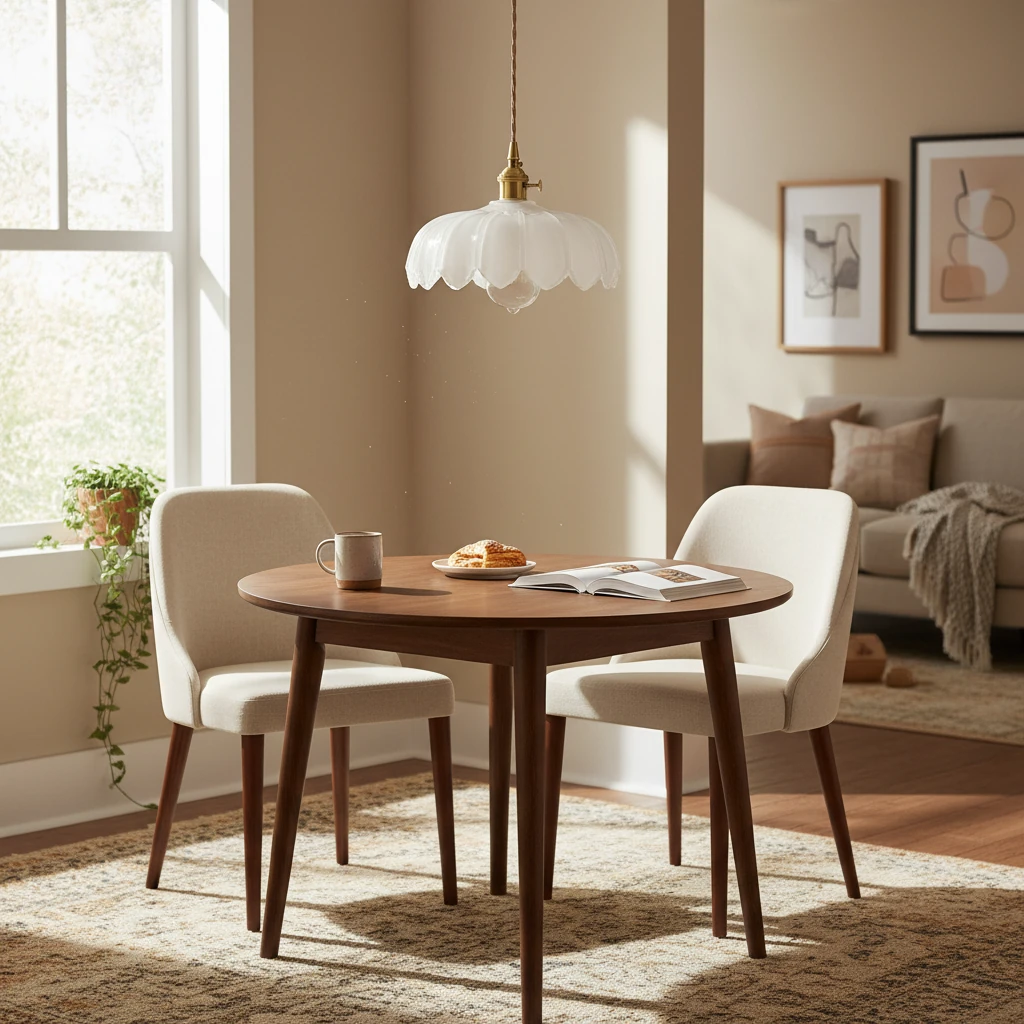 Porcelain flush mount lifestyle scene