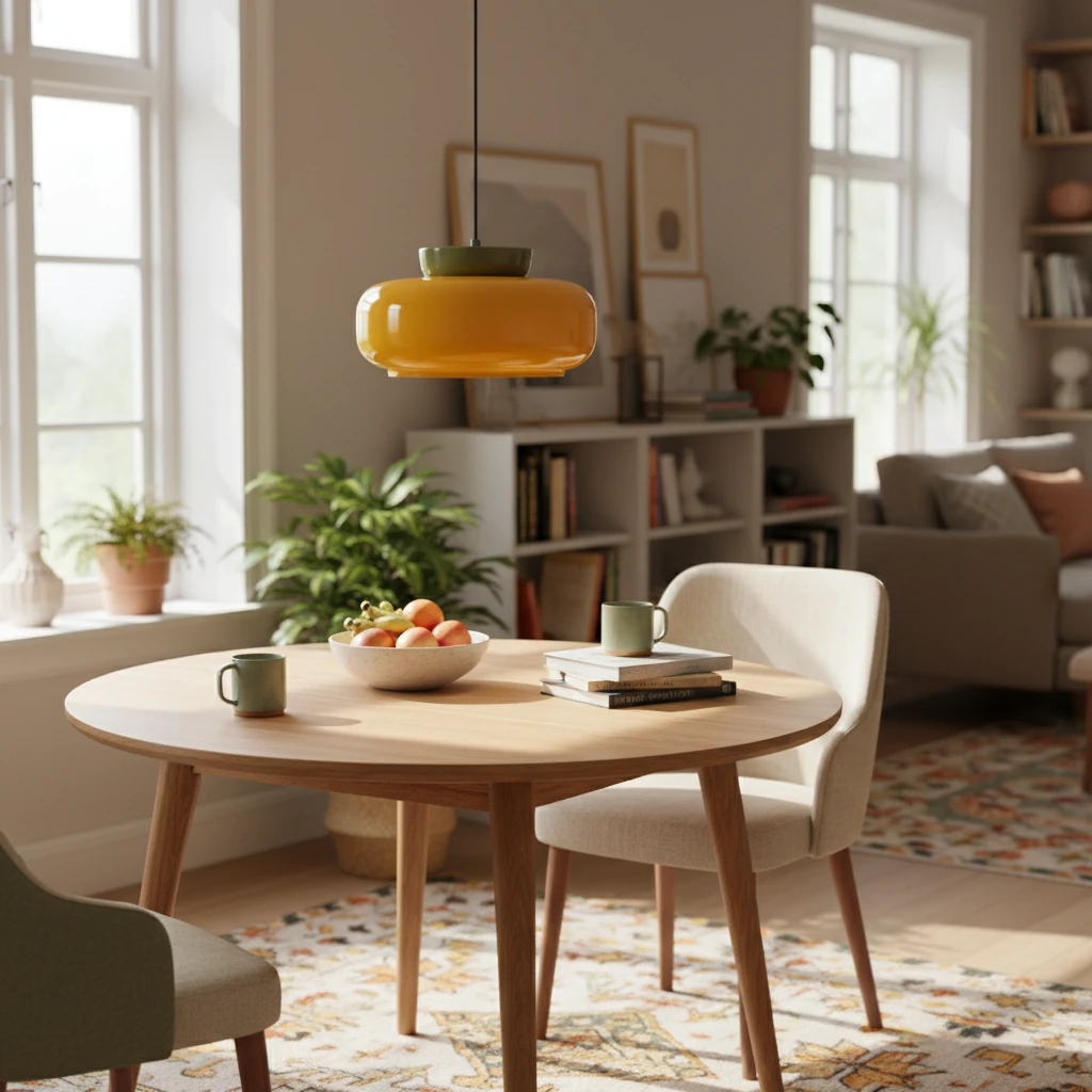 Porcelain flush mount lifestyle scene