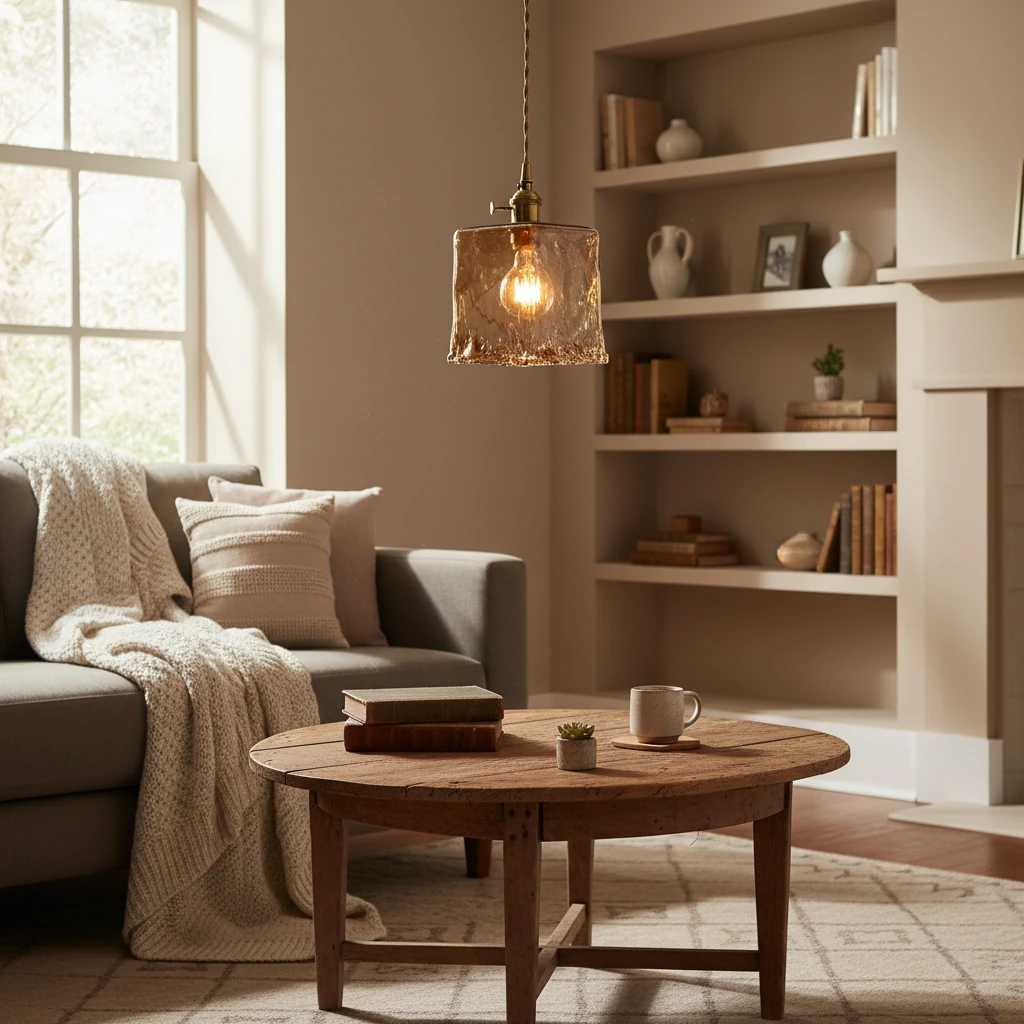 Porcelain flush mount lifestyle scene