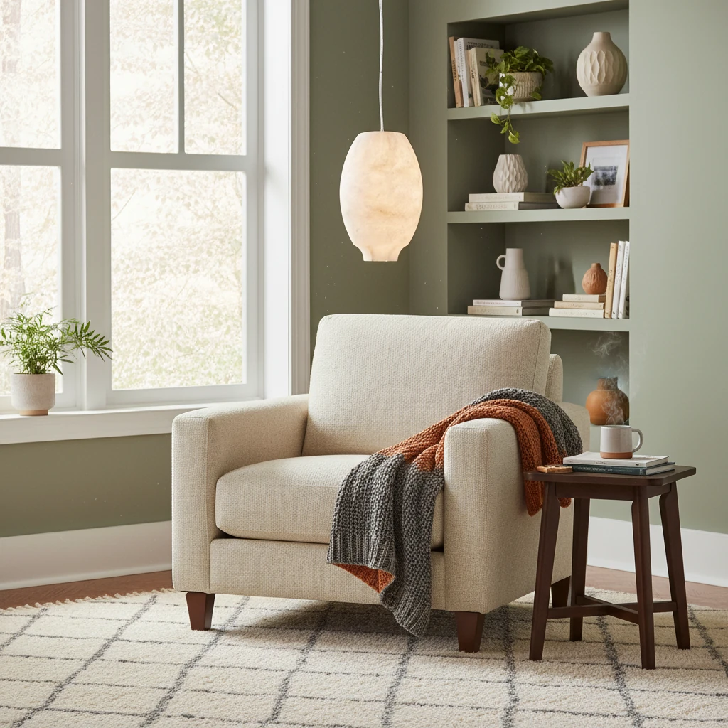 Porseleinen inbouw lifestyle-scène