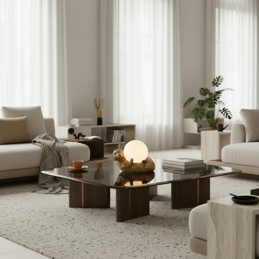 Lifestyle-Szene aus flächenbündigem Porzellan