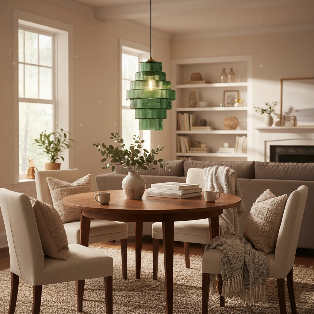 Porcelain flush mount lifestyle scene