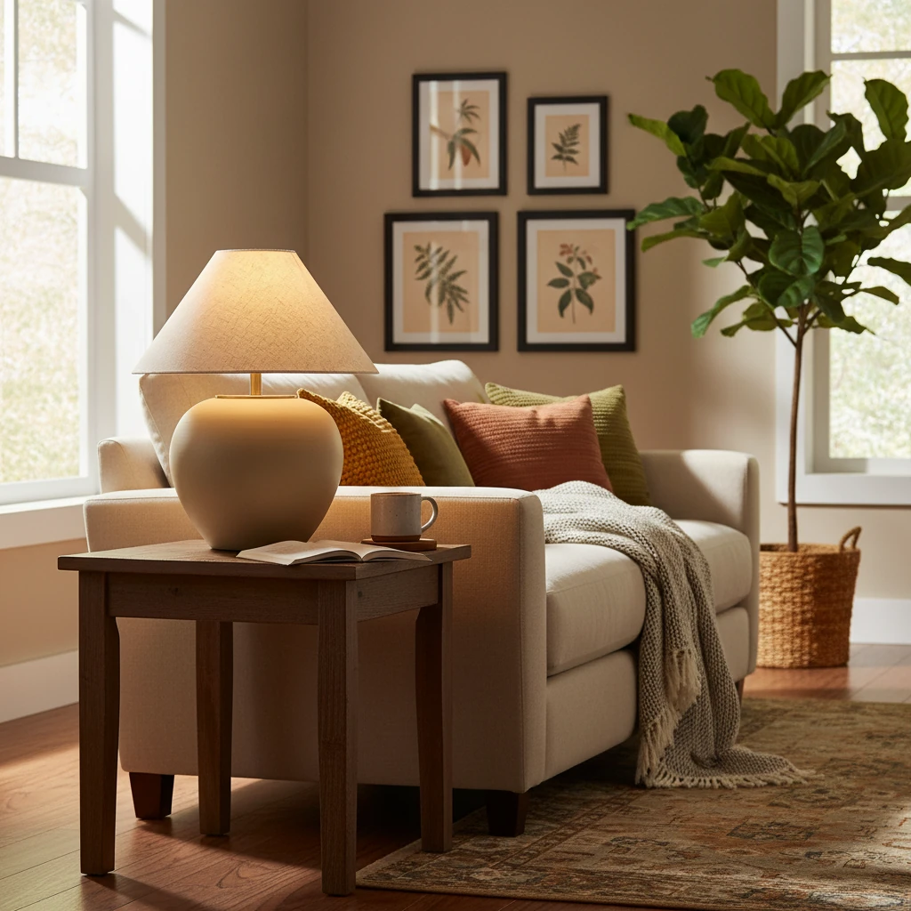 Porcelain flush mount lifestyle scene