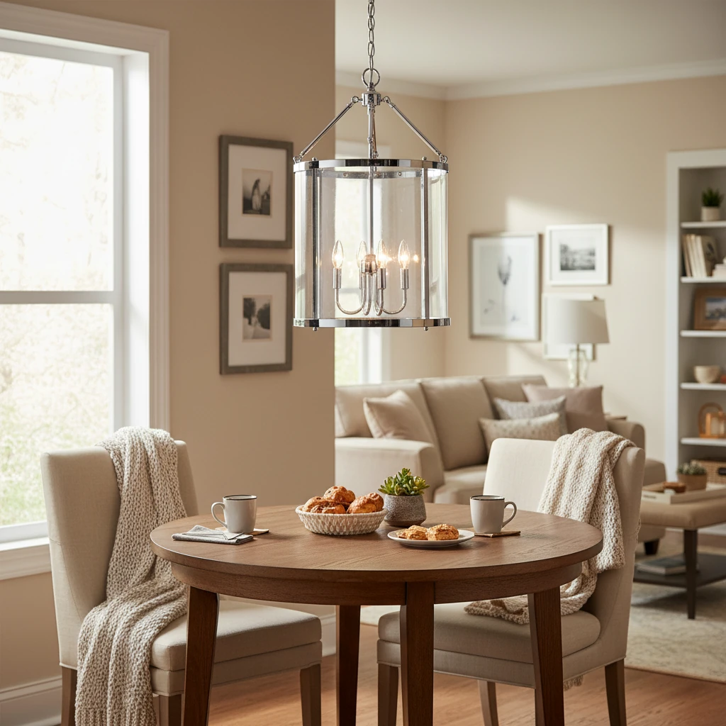 Porcelain flush mount lifestyle scene