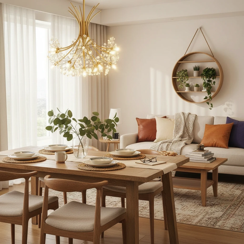 Porseleinen inbouw lifestyle-scène