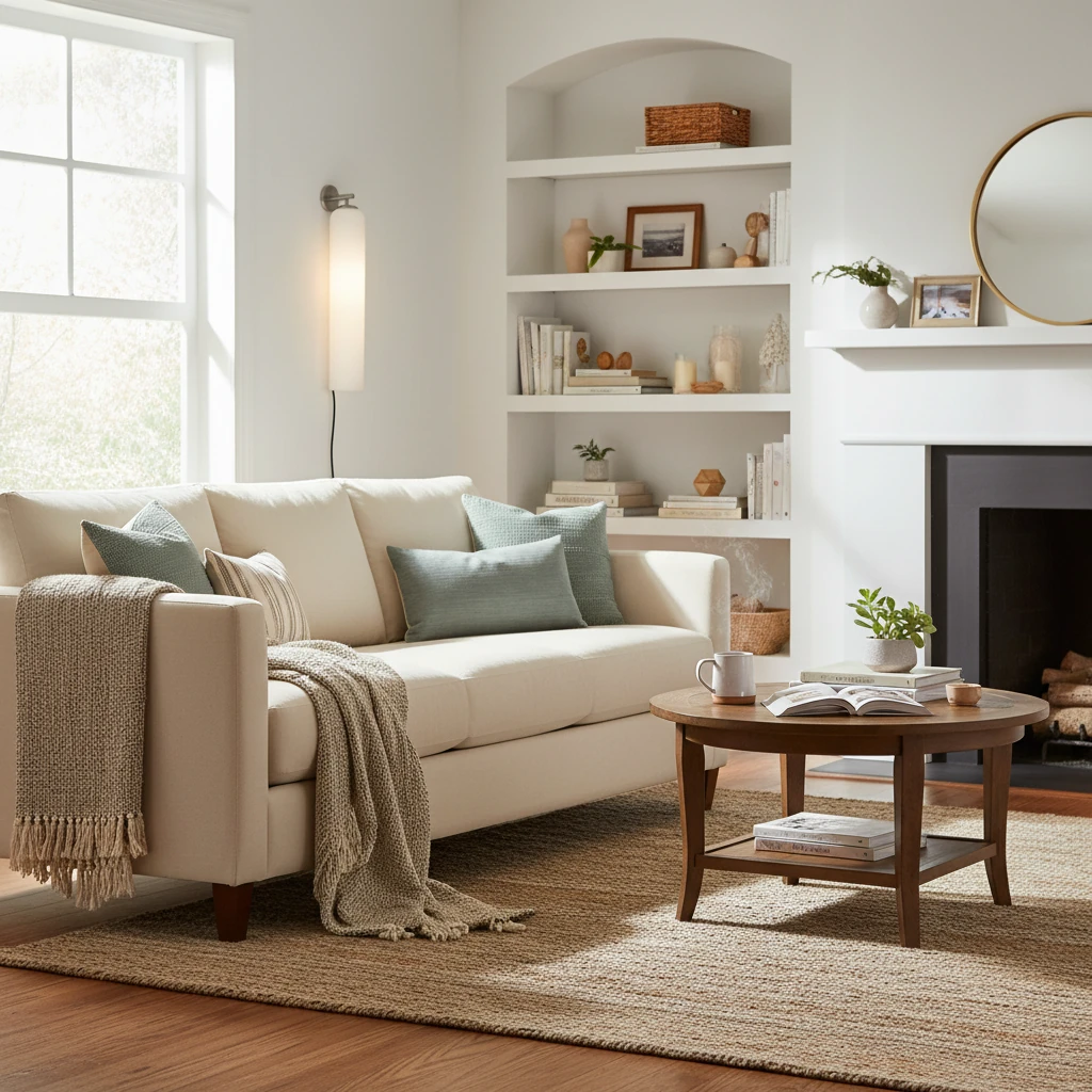 Porseleinen inbouw lifestyle-scène