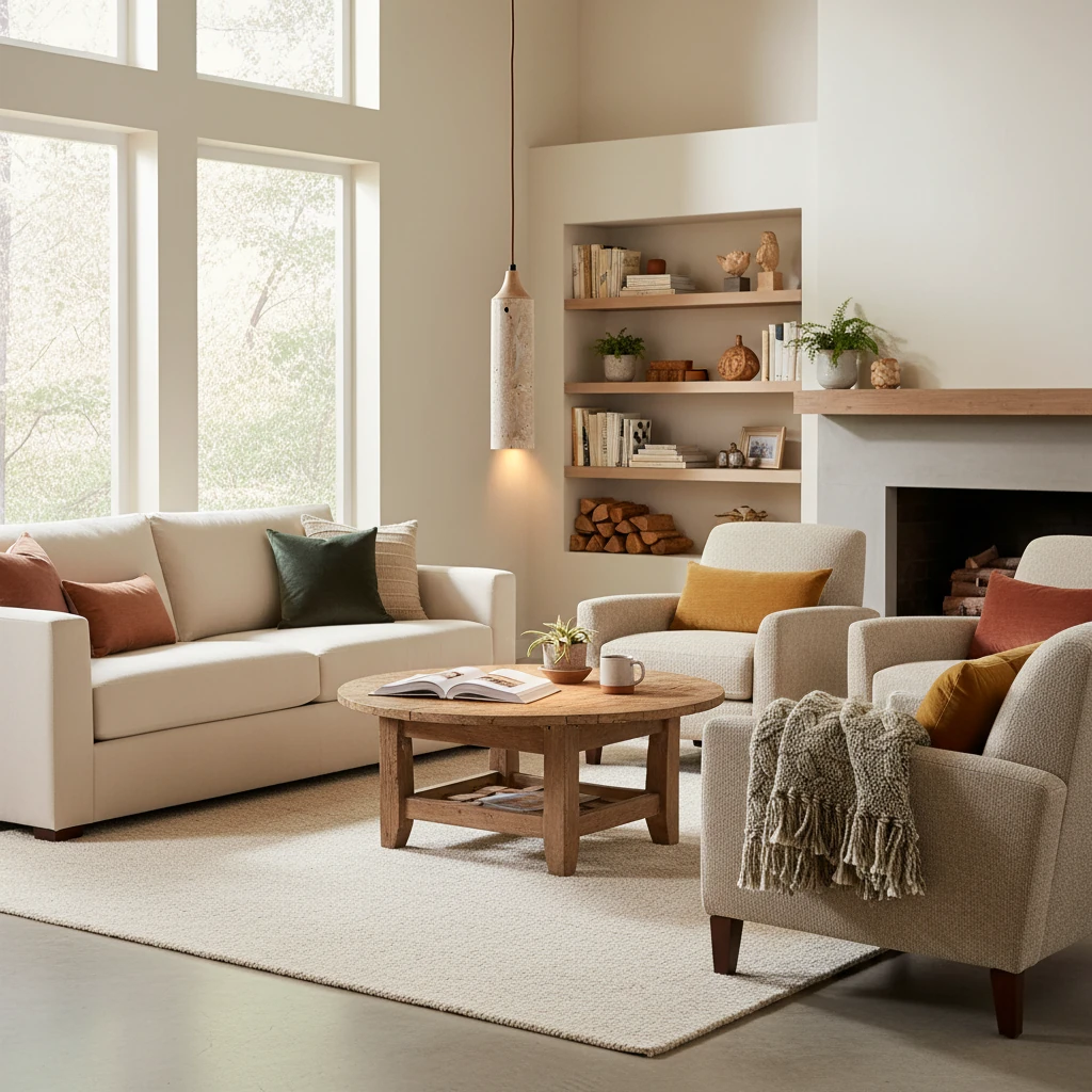 Porseleinen inbouw lifestyle-scène
