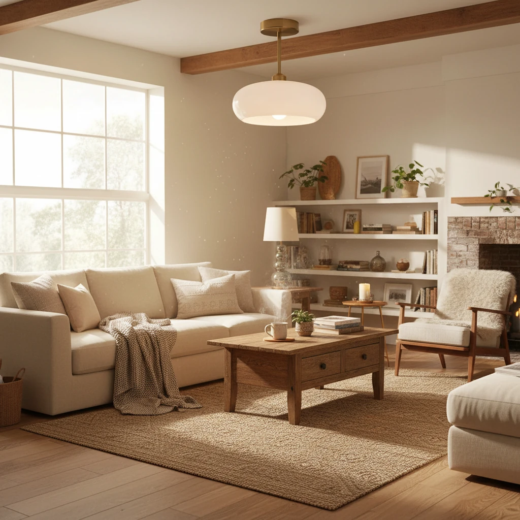 Porseleinen inbouw lifestyle-scène