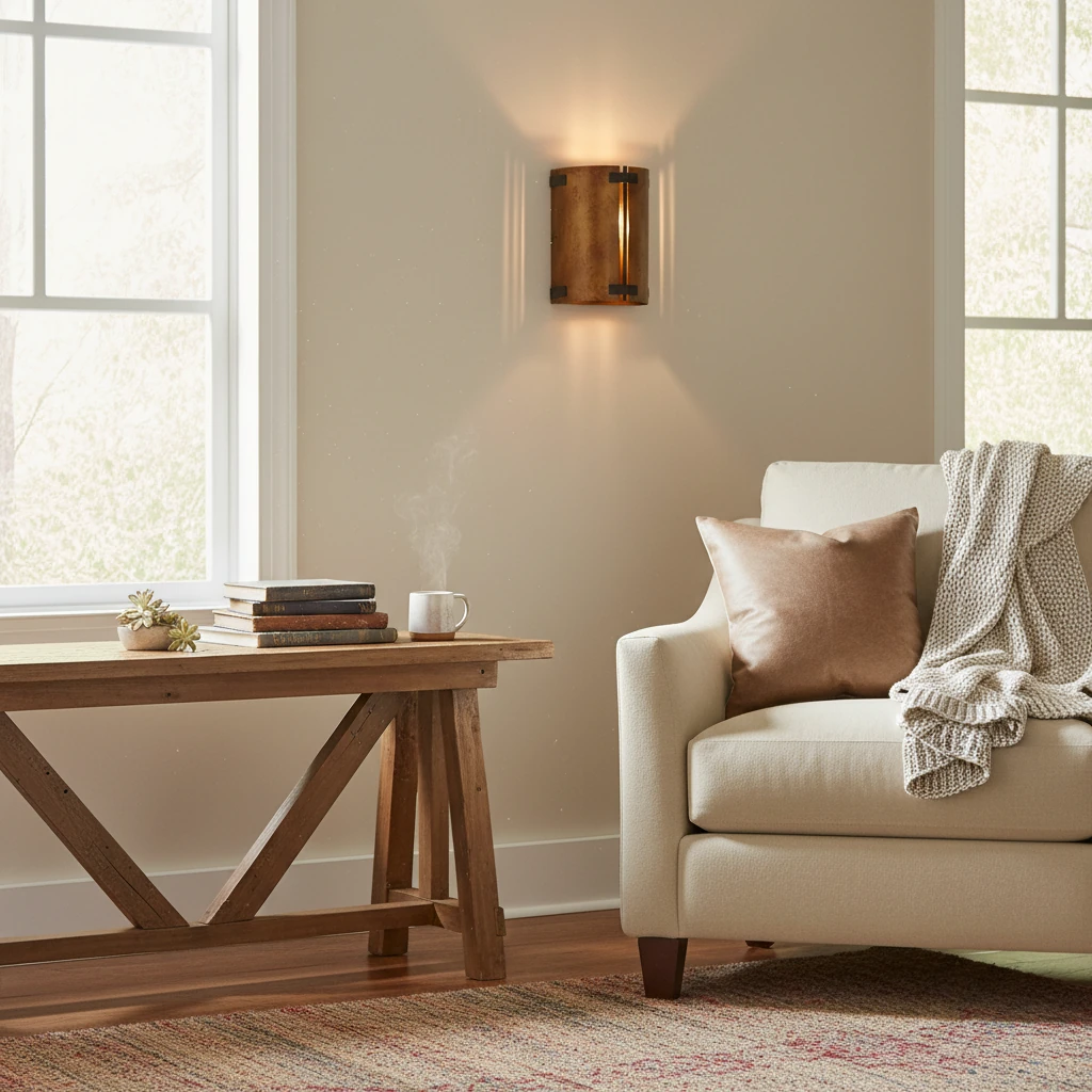 Porcelain flush mount lifestyle scene