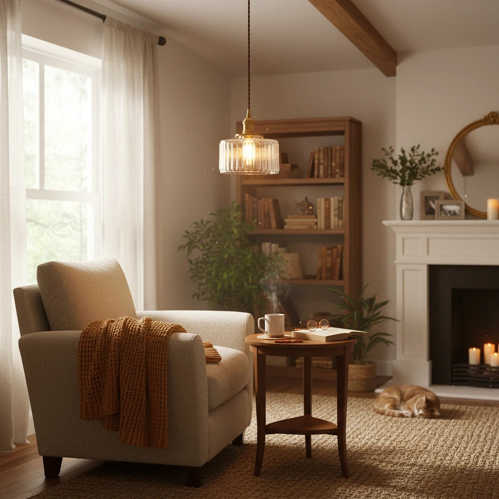 Porseleinen inbouw lifestyle-scène