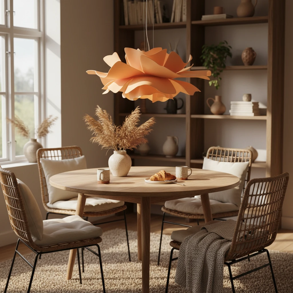 Porcelain flush mount lifestyle scene