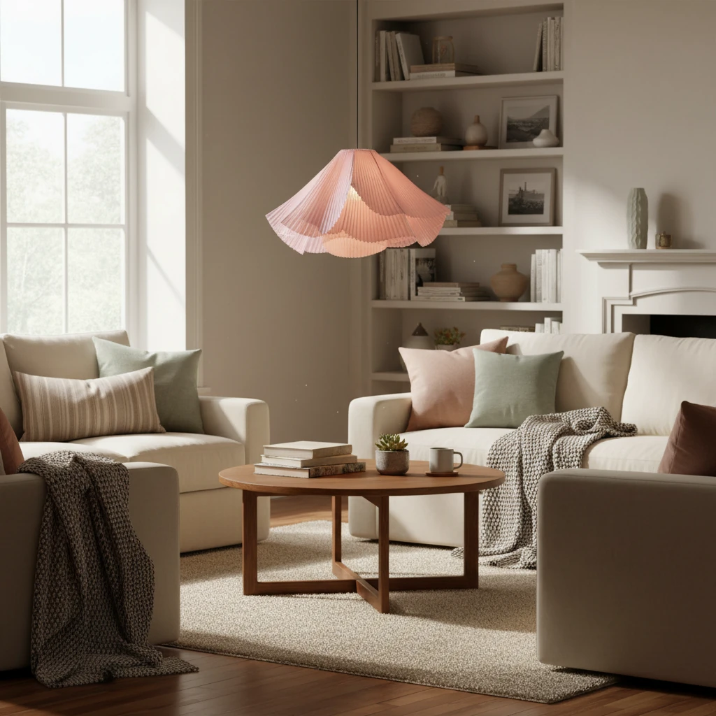 Porcelain flush mount lifestyle scene