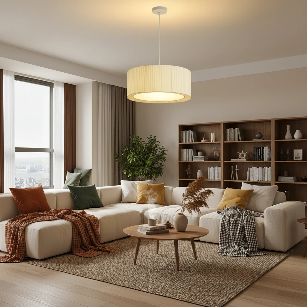 Porcelain flush mount lifestyle scene