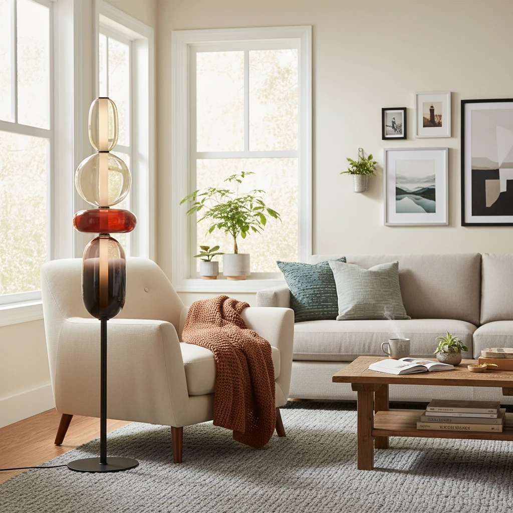 Porcelain flush mount lifestyle scene