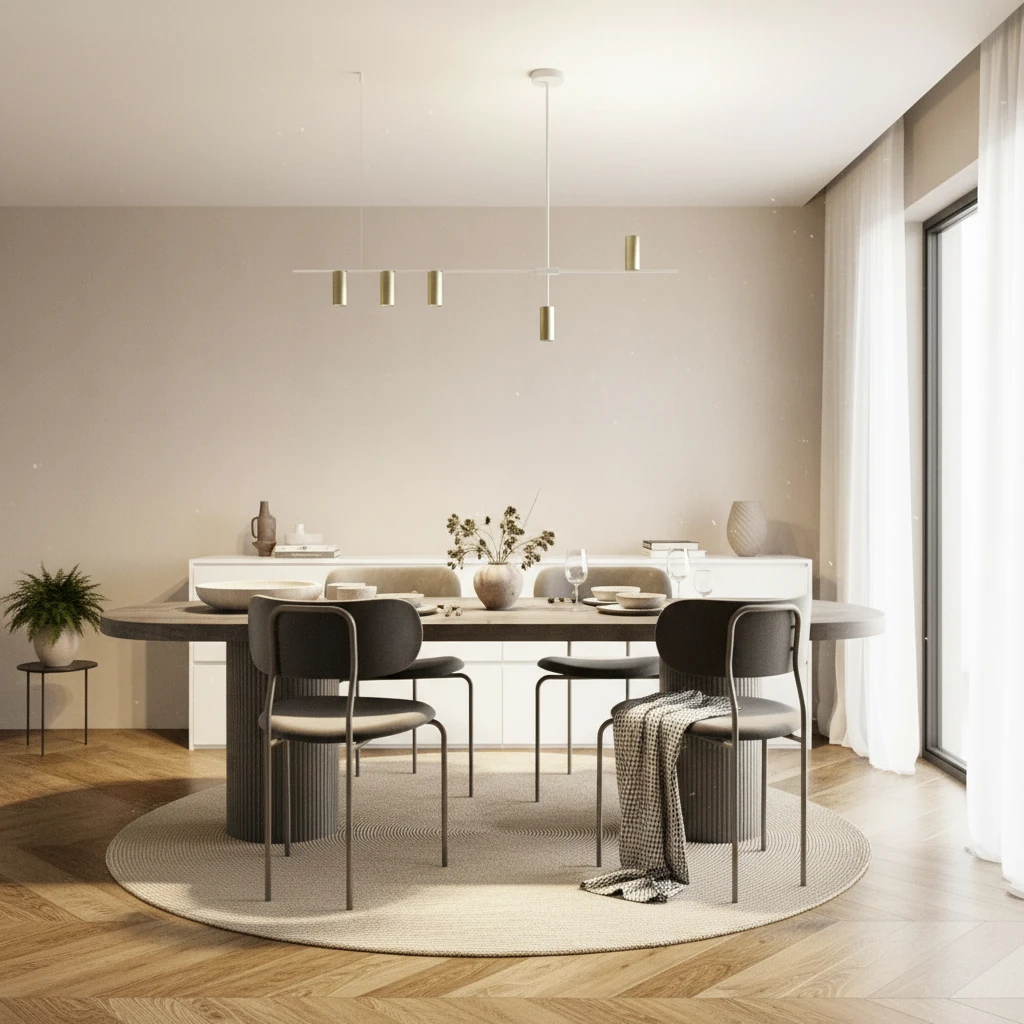 Porseleinen inbouw lifestyle-scène