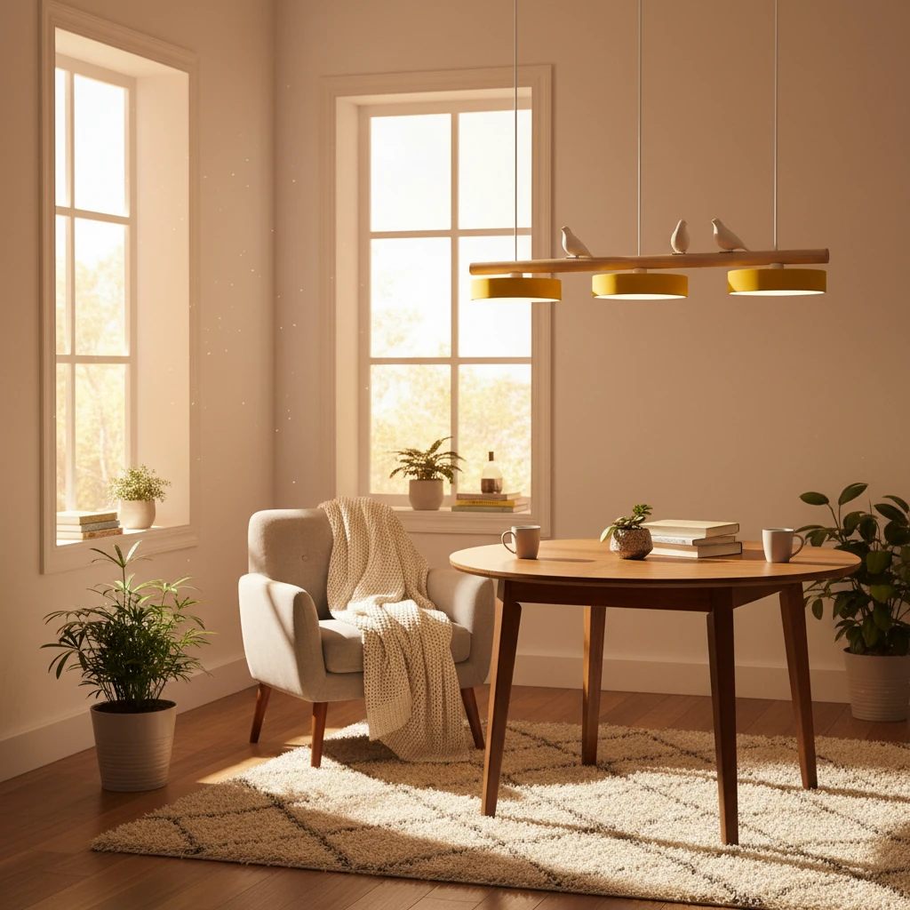 Porcelain flush mount lifestyle scene