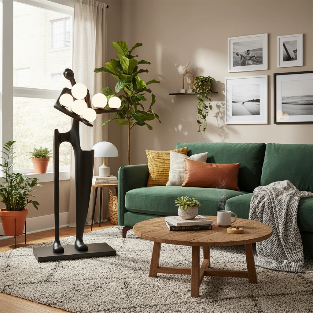Porseleinen inbouw lifestyle-scène