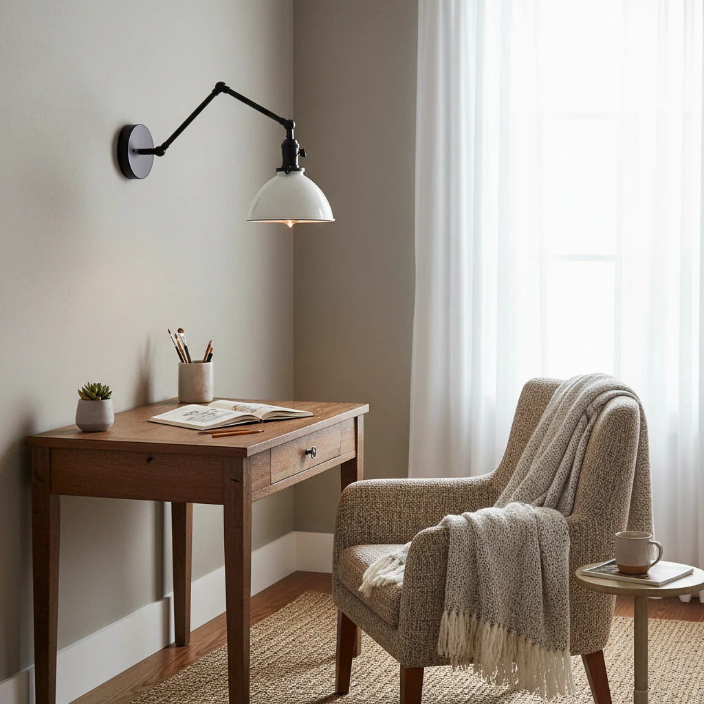 Porcelain flush mount lifestyle scene