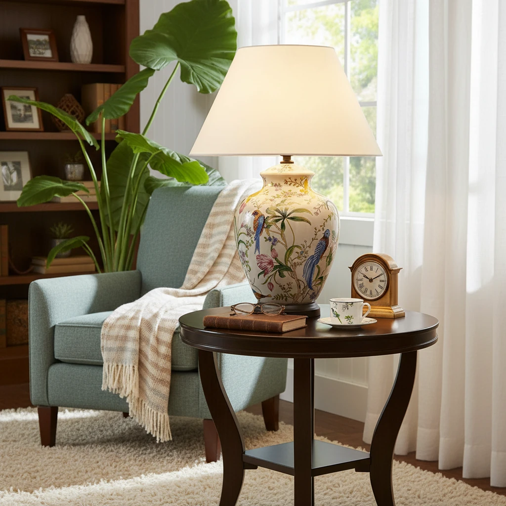 Porcelain flush mount lifestyle scene