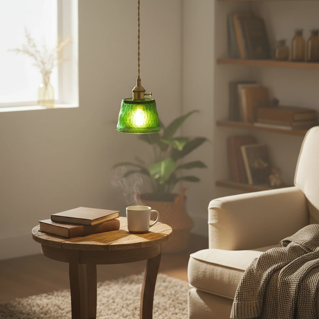 Porcelain flush mount lifestyle scene