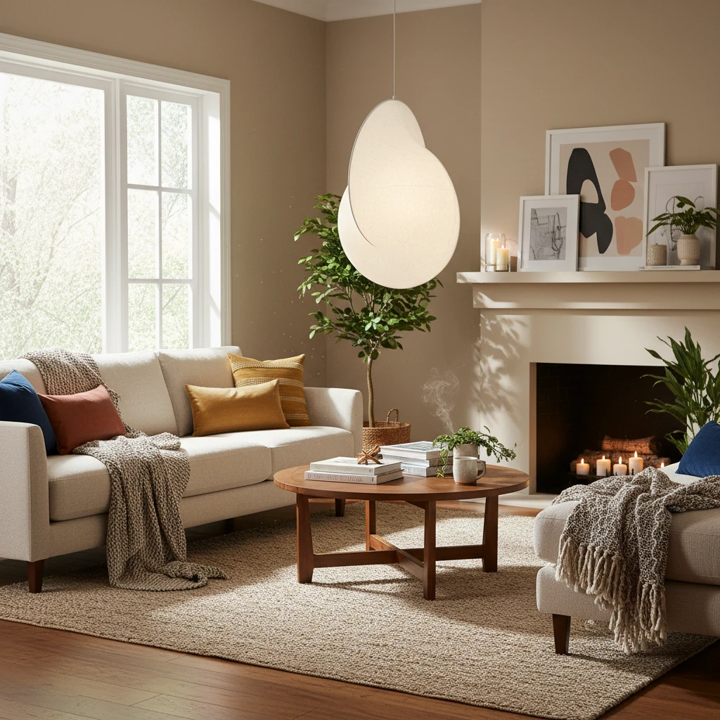 Porseleinen inbouw lifestyle-scène