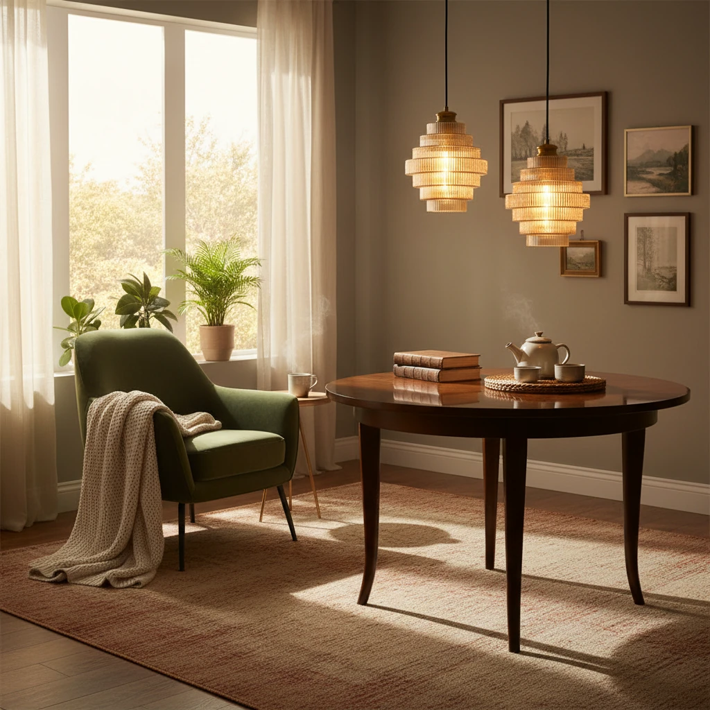 Porseleinen inbouw lifestyle-scène