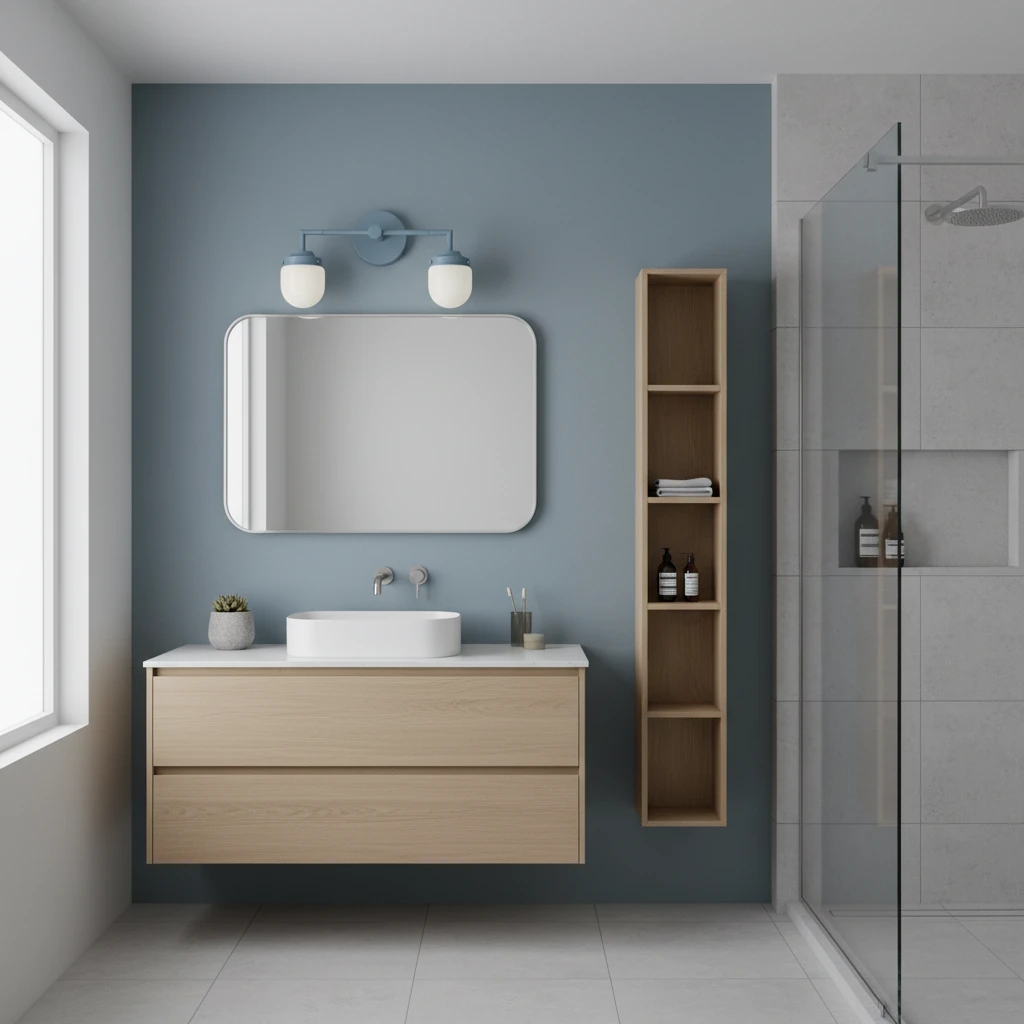 Porcelain flush mount lifestyle scene
