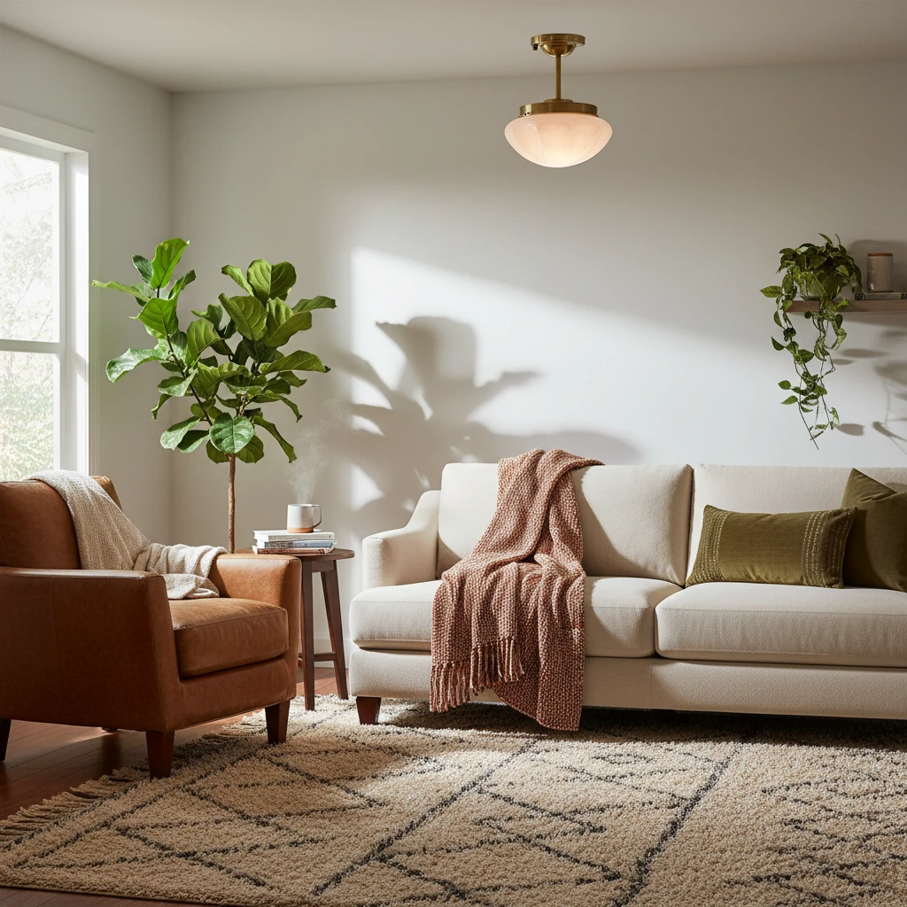 Porseleinen inbouw lifestyle-scène