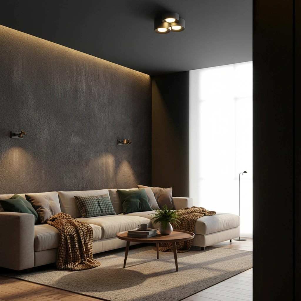 Porcelain flush mount lifestyle scene