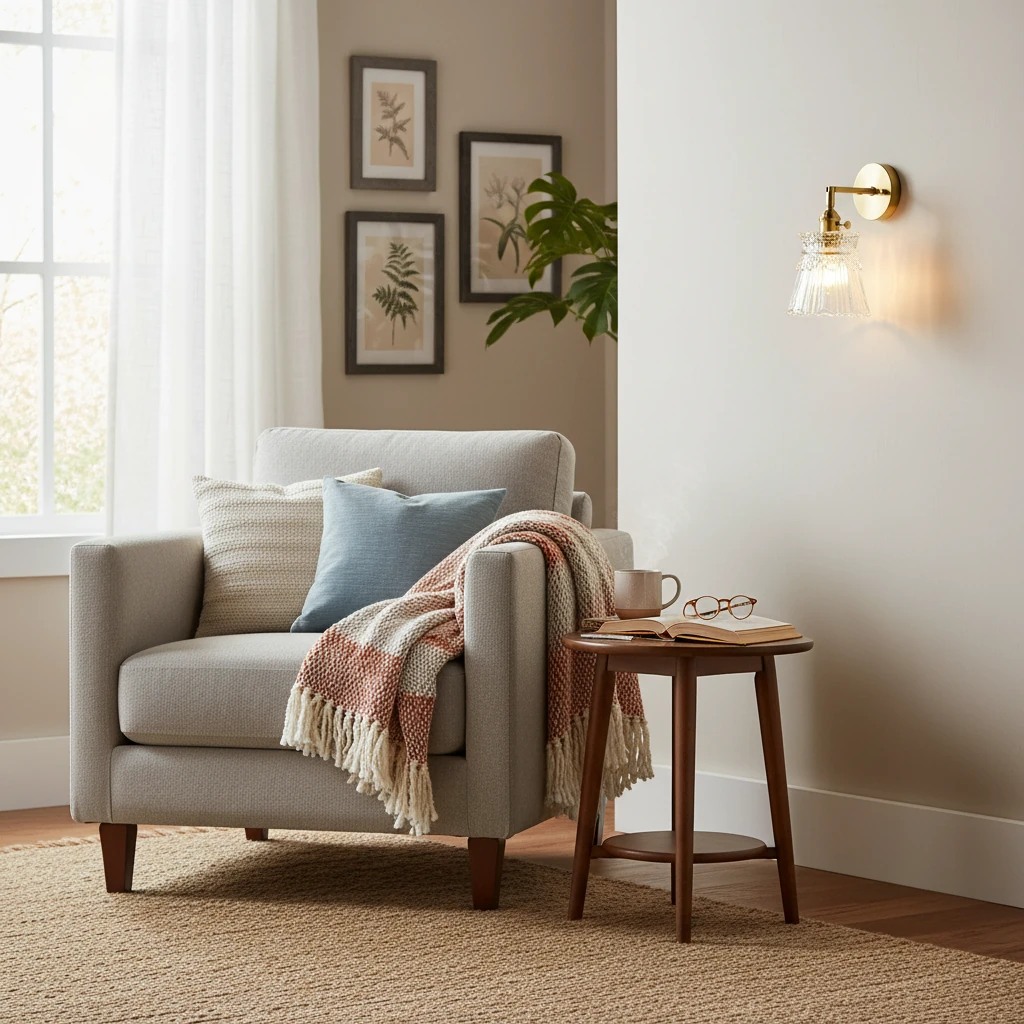 Porseleinen inbouw lifestyle-scène