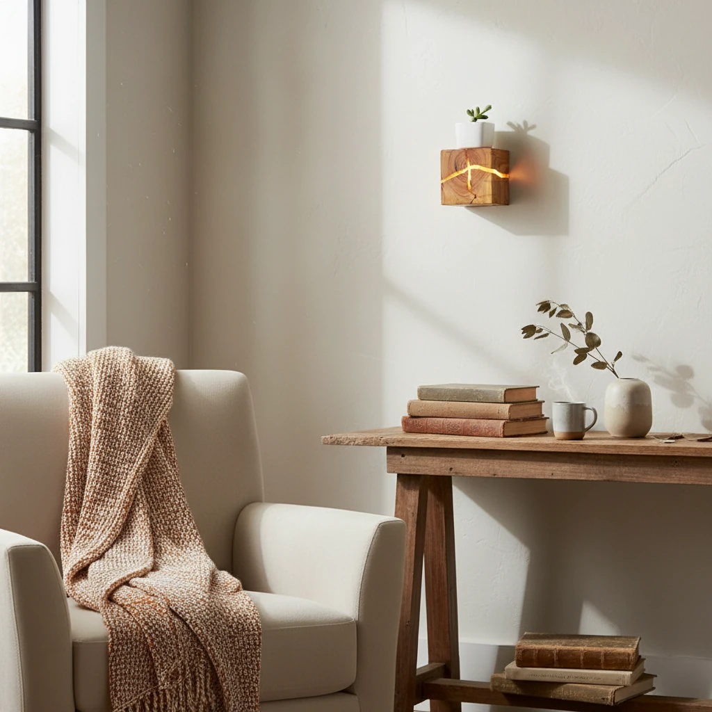 Porcelain flush mount lifestyle scene