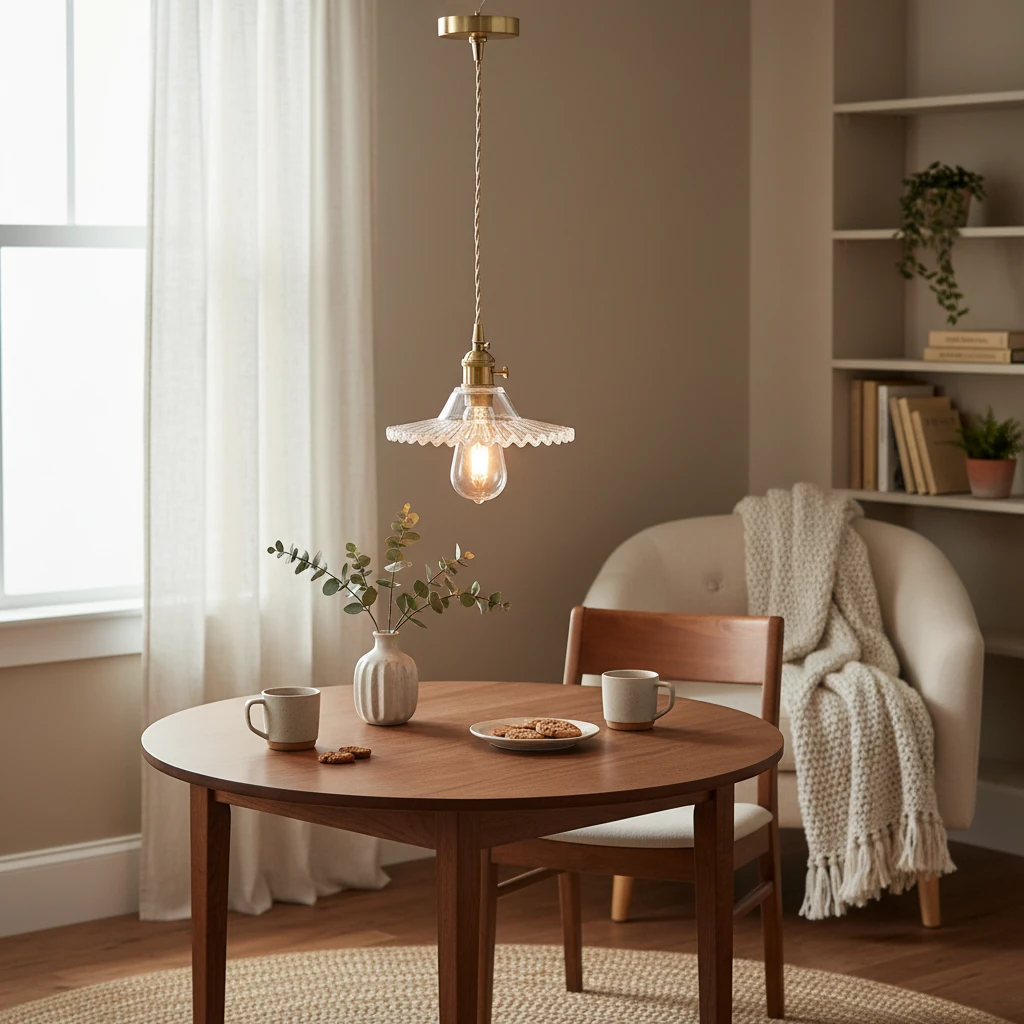 Porcelain flush mount lifestyle scene