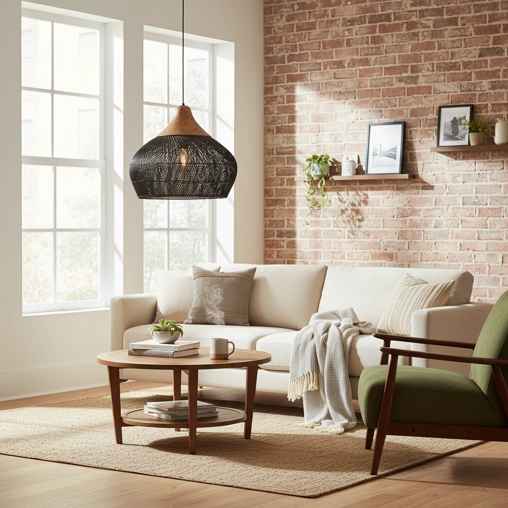Porcelain flush mount lifestyle scene