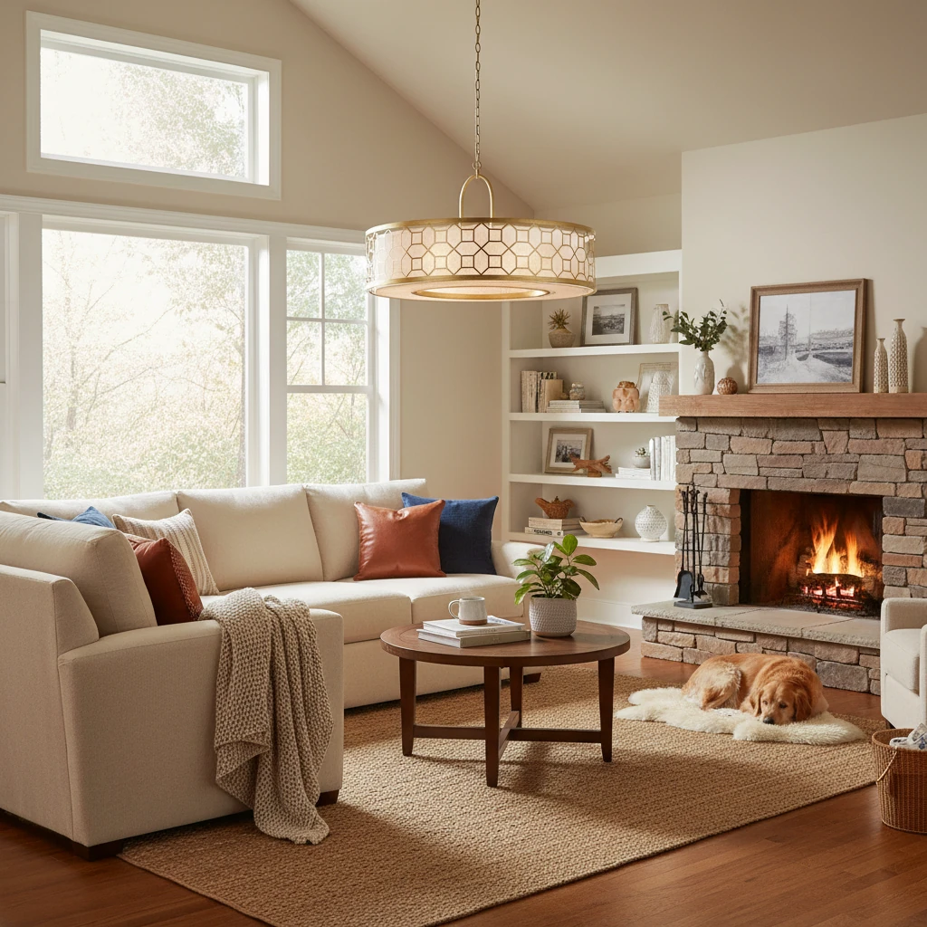Porseleinen inbouw lifestyle-scène