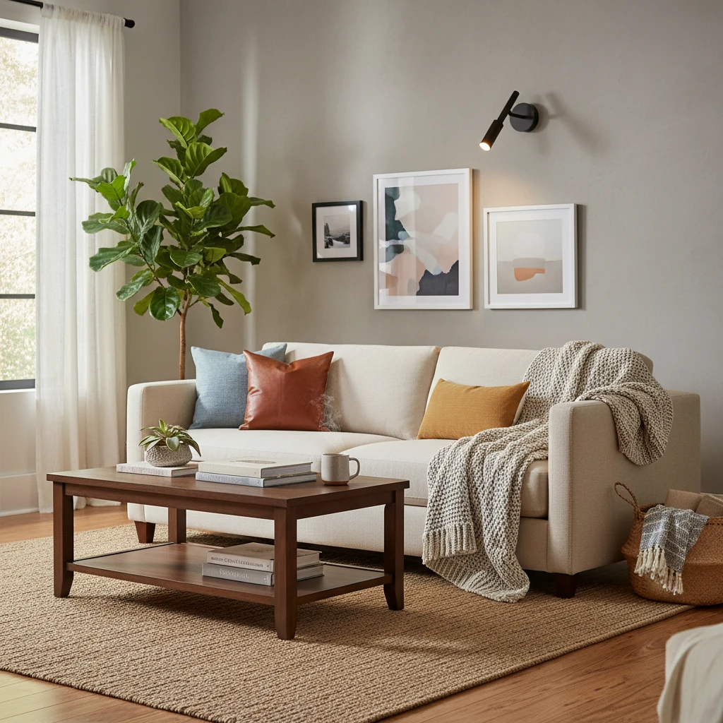 Porseleinen inbouw lifestyle-scène